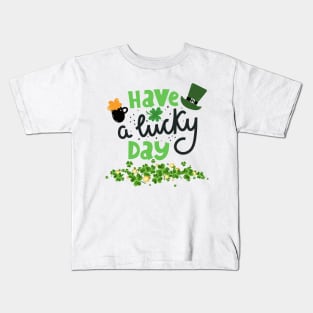 Happy a lucky day Kids T-Shirt